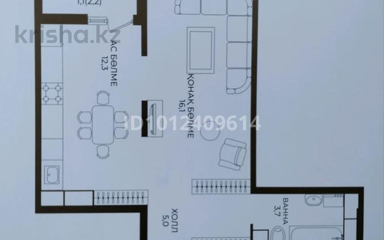 1-бөлмелі пәтер · 39 м² · 6/9 қабат, Райымбек 590/15, бағасы: 24 млн ₸ в Алматы, Наурызбайский р-н — фото 2