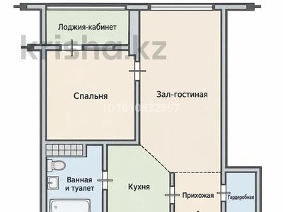 2-комнатная квартира · 40.4 м² · 3/13 этаж, Муратбаева 14 за ~ 35 млн ₸ в Алматы, Алмалинский р-н
