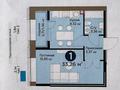 1-бөлмелі пәтер · 33.26 м² · 3/9 қабат, Е 101 — Национальный университет обороны - Қазақстан Ғарыш Сапары, бағасы: 24 млн ₸ в Астане, Нура р-н — фото 2