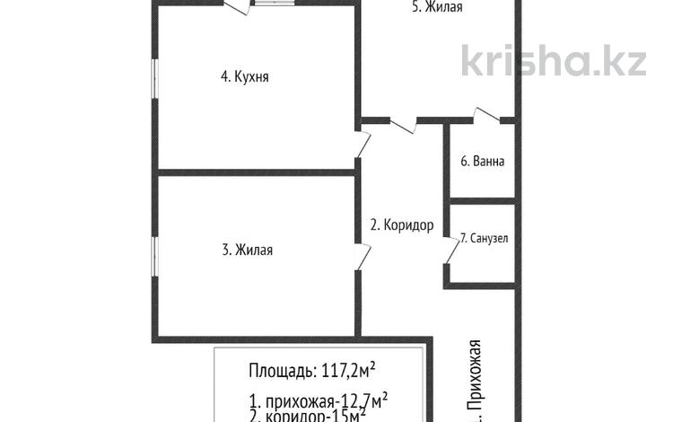 2-комнатная квартира, 115 м², 3/9 этаж, владимирского 7а за ~ 37.2 млн 〒 в Атырау — фото 2
