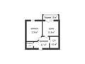 1-бөлмелі пәтер · 43.8 м² · 1/5 қабат, Алтын Орда, бағасы: 18.5 млн ₸ в Актобе — фото 8
