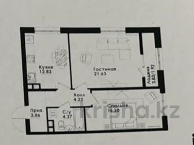 2-бөлмелі пәтер · 65 м² · 5/9 қабат, Симферопольская 1/2 — Cулейменова, бағасы: 56.5 млн ₸ в Алматы, Ауэзовский р-н