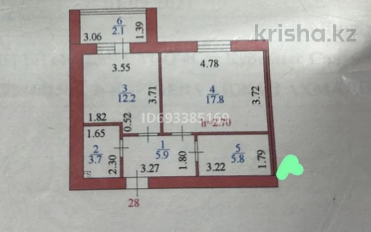 1-комнатная квартира, 47.5 м², Кабанбай батыра 59Б — Хусейн бен Талала за 23.5 млн 〒 в Астане, Есильский р-н — фото 2