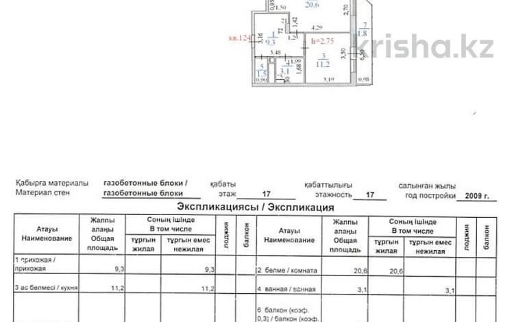 1-комнатная квартира · 48.2 м² · 17/17 этаж, Пушкина 25/3 124 за ~ 15.3 млн ₸ в Астане, Алматы р-н — фото 2