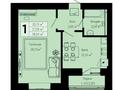 1-бөлмелі пәтер · 38.54 м² · 2/5 қабат, Жамбыла Жабаева 23, бағасы: 15 млн ₸ в Косшы — фото 2