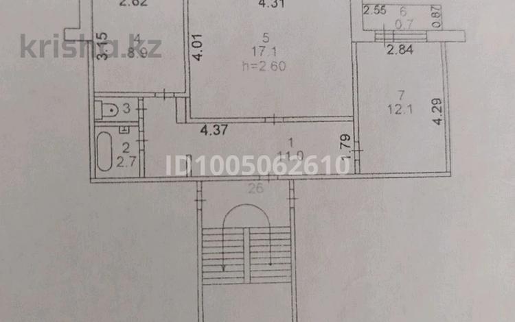 2-бөлмелі пәтер · 54 м² · 4/5 қабат, Юность 10/1, бағасы: 21 млн ₸ в Семее — фото 2