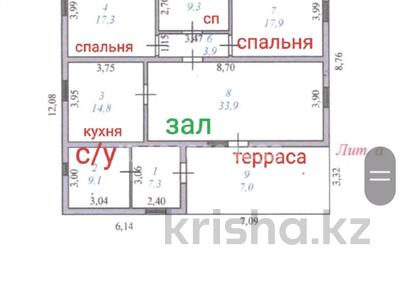 Отдельный дом · 4 комнаты · 120 м² · 6 сот., 12линия 9 — За рестораном Yrys за 27.8 млн ₸ в Аскара Токпанова (Казцик)
