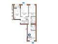 3-бөлмелі пәтер · 83.49 м², Хусейн бен Талал 1, 11/1-2, бағасы: ~ 53.6 млн ₸ в Астане, Нура р-н — фото 3