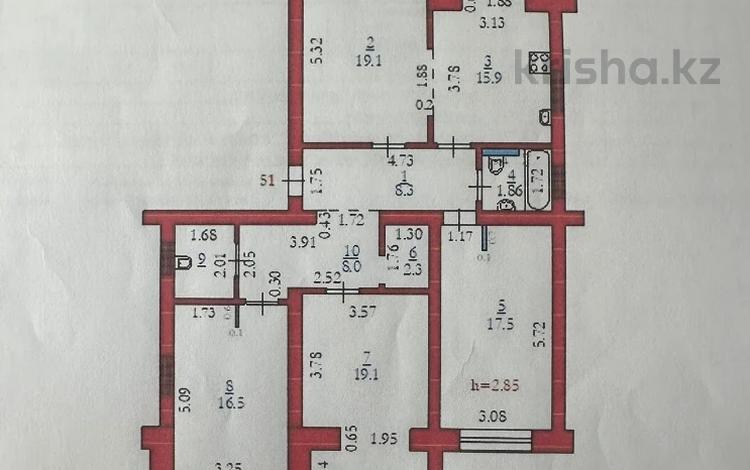 4-комнатная квартира, 114 м², 1/5 этаж, мкр. Алтын орда, Тауелсиздик за 47 млн 〒 в Актобе, мкр. Алтын орда — фото 2