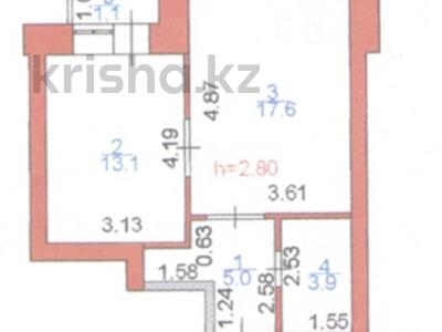 1-комнатная квартира · 40 м² · 3/5 этаж, Улы Дала 64 — Улы дала, пересечение с Жошы Хан за 31 млн ₸ в Астане, Есильский р-н