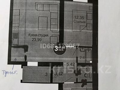 3-комнатная квартира, 67 м², 3/4 этаж, мкр Уркер 2 за 22 млн 〒 в Астане, Есильский р-н