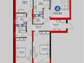 4-комнатная квартира · 133.3 м² · 9/16 этаж, мкр Нурсат, Аргынбекова 18Б — Шаяхметова за 85 млн ₸ в Шымкенте, Каратауский р-н — фото 6