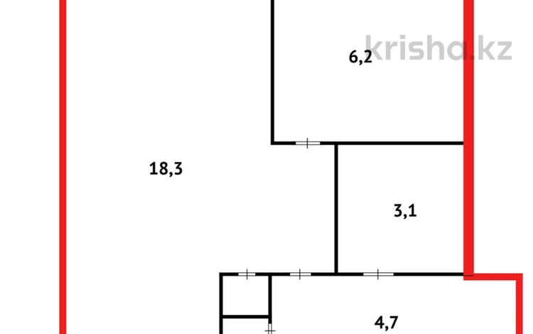 1-комнатная квартира · 33.5 м² · 5/5 этаж, Абая за 5.9 млн ₸ в Темиртау — фото 2
