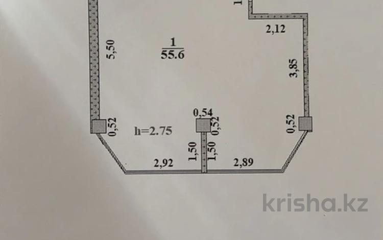 2-бөлмелі пәтер · 55.6 м² · 5/5 қабат, Абылай хана 2/5, бағасы: 17 млн ₸ в Каскелене — фото 2