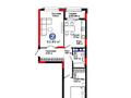 2-бөлмелі пәтер · 62.49 м² · 5/9 қабат, Е-321 6/2, бағасы: 37 млн ₸ в Астане, Есильский р-н — фото 8