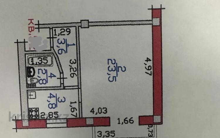 1-комнатная квартира, 34 м², 3/5 этаж, Саина — ТолеБи