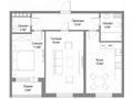 2-комнатная квартира · 64 м² · 9/9 этаж, Квартал 1 дом 2 за 30.5 млн ₸ в Алматы — фото 14