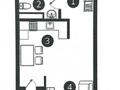 1-бөлмелі пәтер · 26.9 м² · 4/8 қабат, Естай — ТЦ Aport East Mall, бағасы: 15 млн ₸ в Алматы — фото 3