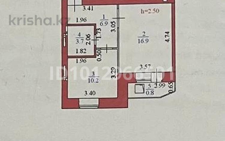 1-комнатная квартира · 38 м² · 7/9 этаж, Рыскулбекова 16/1-3 — возле 7 поликлиники за 18 млн ₸ в Астане, Алматы р-н — фото 2