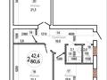 2-комнатная квартира, 80.6 м², 6/7 этаж, 32В мкр 68 участок за 12.5 млн 〒 в Актау, 32В мкр — фото 3