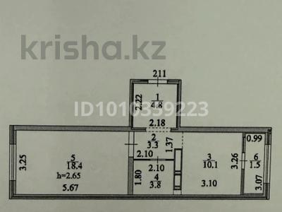 2-комнатная квартира · 42 м² · 17/17 этаж, мкр Комсомольский, Хусейн бен Талал 41 за 30 млн ₸ в Астане, Есильский р-н