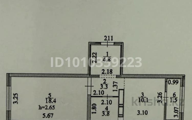 2-комнатная квартира · 42 м² · 17/17 этаж, мкр Комсомольский, Хусейн бен Талал 41 за 30 млн ₸ в Астане, Есильский р-н — фото 2