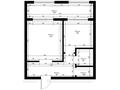 1-комнатная квартира · 46.48 м², Шажимбаева 101 за ~ 20 млн 〒 в Петропавловске — фото 3