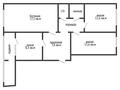 3-бөлмелі пәтер · 68.8 м² · 5/5 қабат, Гашека 2/1, бағасы: 22 млн ₸ в Костанае — фото 2
