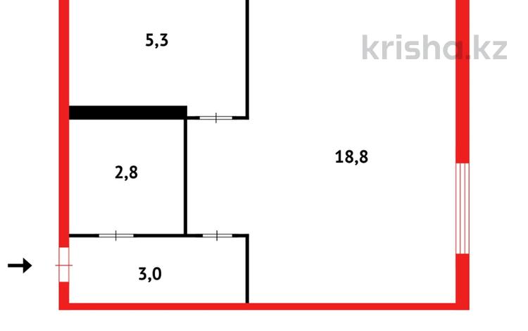 1-бөлмелі пәтер · 31.1 м² · 3/4 қабат, ул. Ермекова, бағасы: 11.9 млн ₸ в Караганде, Казыбек би р-н — фото 2