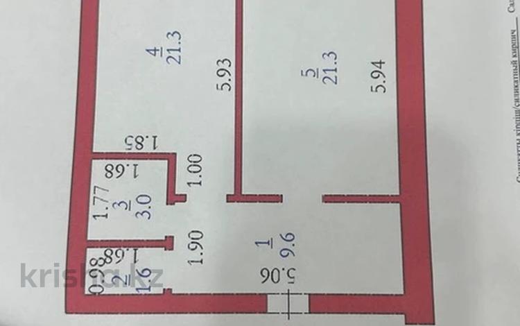 1-бөлмелі пәтер · 56.8 м² · 4/5 қабат, мкр. Алтын орда, Мангилик Ел, бағасы: 17 млн 〒 в Актобе, мкр. Алтын орда — фото 2