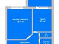 1-бөлмелі пәтер · 42 м² · 6/9 қабат, Мкр. Аэропорт 10, бағасы: 19.2 млн ₸ в Костанае — фото 2