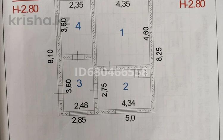 Отдельный дом • 3 комнаты • 48.51 м² • 14 сот., Переулок Махамбет батыра 48 за 12 млн 〒 в Таразе — фото 2