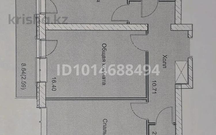 2-бөлмелі пәтер · 61.45 м² · 7/12 қабат, 4 микрорайон 62, бағасы: 28 млн ₸ в Конаеве — фото 2