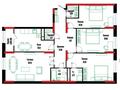 4-бөлмелі пәтер · 139 м² · 7/17 қабат, Бухар жырау 12/2, 12/3, бағасы: 87 млн ₸ в Астане, Есильский р-н — фото 3