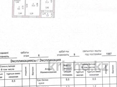 2-бөлмелі пәтер · 52.1 м² · 6/9 қабат, Куйши Дина 36/1, бағасы: 18.5 млн ₸ в Астане, Алматы р-н