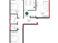 3-комнатная квартира · 88.6 м² · 12/12 этаж, Е-429 26 — Айтматова Сыганак за ~ 40.3 млн ₸ в Астане, Нура р-н — фото 2