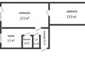 2-комнатная квартира · 44.7 м² · 3/3 этаж, Дорожник 17 за 17.5 млн ₸ в Затобольске (Тобыле) — фото 6