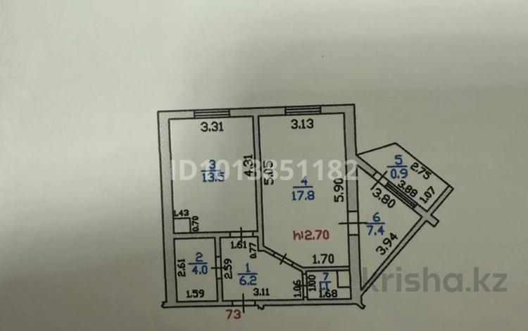 2-бөлмелі пәтер · 51 м² · 8/9 қабат, Балапанова, бағасы: 120 000 ₸ в Талдыкоргане, мкр Бирлик — фото 2