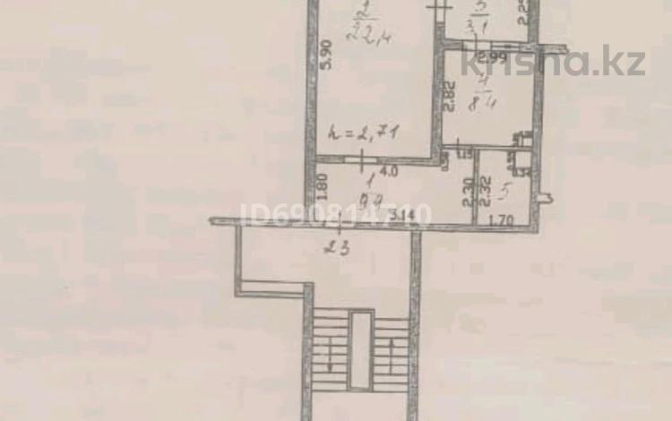 1-комнатная квартира, 47.4 м², 1/5 этаж, Каратал за 17 млн 〒 в Талдыкоргане, Каратал — фото 2