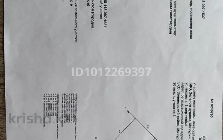 Жер телімі · 10 сотық, Наурыз Батыра 10 — Жером, бағасы: 9.5 млн ₸ в Уральске — фото 2