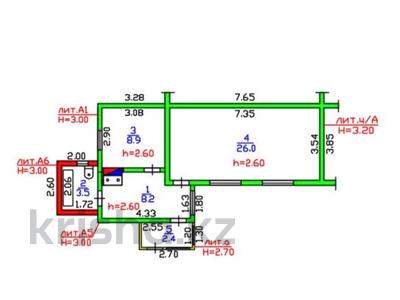 Часть дома · 3 комнаты · 46.2 м² · 1.9 сот., Венецианова 44 — Рыскулова за 22 млн ₸ в Алматы, Жетысуский р-н