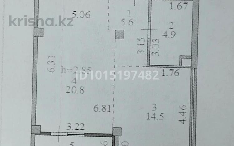 1-комнатная квартира · 47.8 м² · 2/9 этаж, Е-779 — возле объездной дороги Ұлы дала за 26 млн ₸ в Астане, Есильский р-н — фото 2