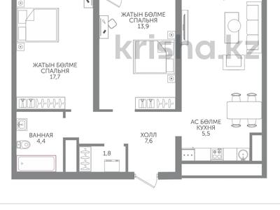 3-комнатная квартира · 71.5 м² · 11/15 этаж, Райымбека 210/27 — БЕЗ КОМИССИИ!!! за ~ 48.3 млн ₸ в Алматы, Алмалинский р-н
