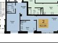 2-комнатная квартира · 63 м² · 10/17 этаж, Чингиз Айтматов 63 — КазГЮУ за 33.5 млн ₸ в Астане, Нура р-н