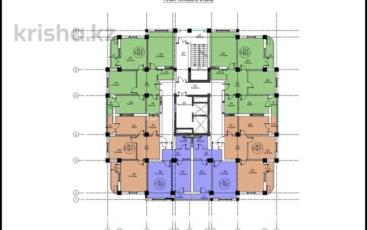 2-комнатная квартира · 68.9 м² · 14/15 этаж, 18 микрорайон за 16.5 млн ₸ в Актау, 18-й мкр  — фото 2