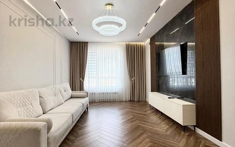3-комнатная квартира · 87 м² · 7/12 этаж, Илияс Омаров 2/1 за 72 млн ₸ в Астане, Нура р-н — фото 2