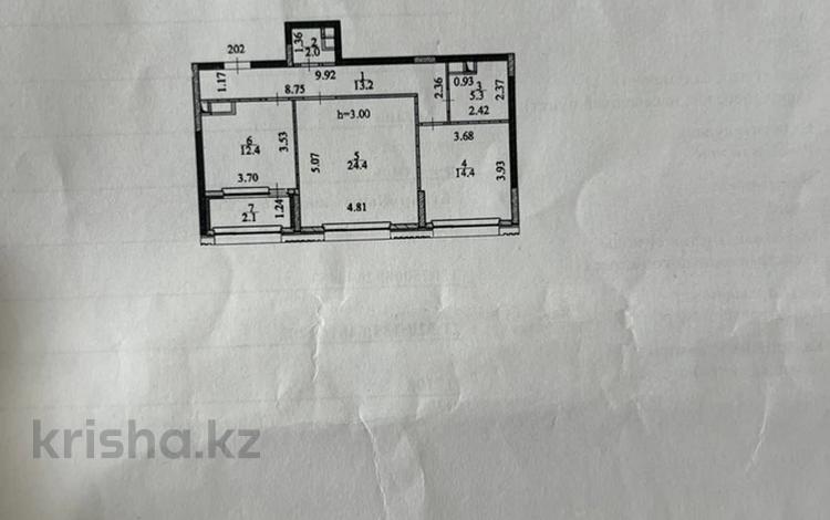 2-бөлмелі пәтер · 74 м² · 7/9 қабат, Бухар жырау 26, бағасы: 100 млн ₸ в Астане, Есильский р-н — фото 2