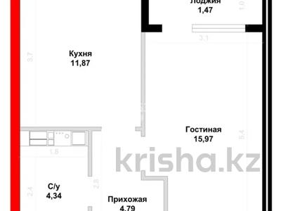 1-комнатная квартира · 38.8 м² · 8/9 этаж, Каныша Сатпаева 82/9 за 20 млн 〒 в Усть-Каменогорске