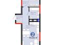 2-комнатная квартира · 46 м² · 6/17 этаж, Е 908 САМАЯ НИЗКАЯ ЦЕНА! УСПЕЙТЕ! РАСПАШОНКА! ВИДОВАЯ 23 за 25.5 млн ₸ в Астане, Нура р-н