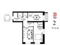 2-комнатная квартира · 78 м² · 2 этаж, мкр Уркер 104 за 26 млн 〒 в Астане, Нура р-н